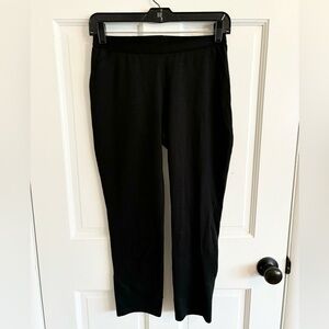 Patagonia black elastic band pull on capilene mid weight legging pants size SM